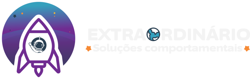 Logo Extraordinário - Soluções Comportamentais - Branco