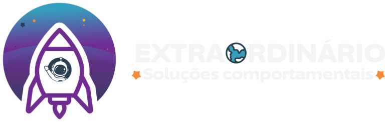 Logo Extraordinário - Soluções Comportamentais - Branco